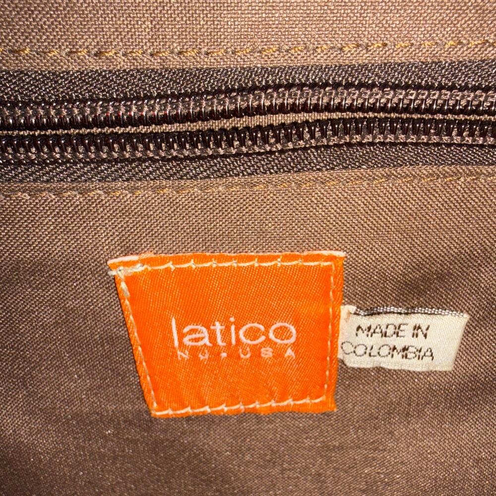 Latico Reporter Leather Crossbody Bag Hollywood Laptop Shoulder Brown - Picture 6 of 11